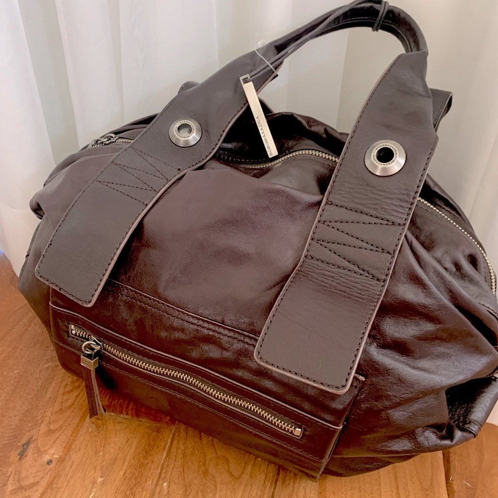 brown leather bcbgmaxazria bag 🤎💼